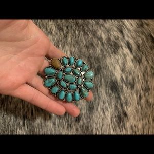 Turquoise Squash Cluster Bracelet